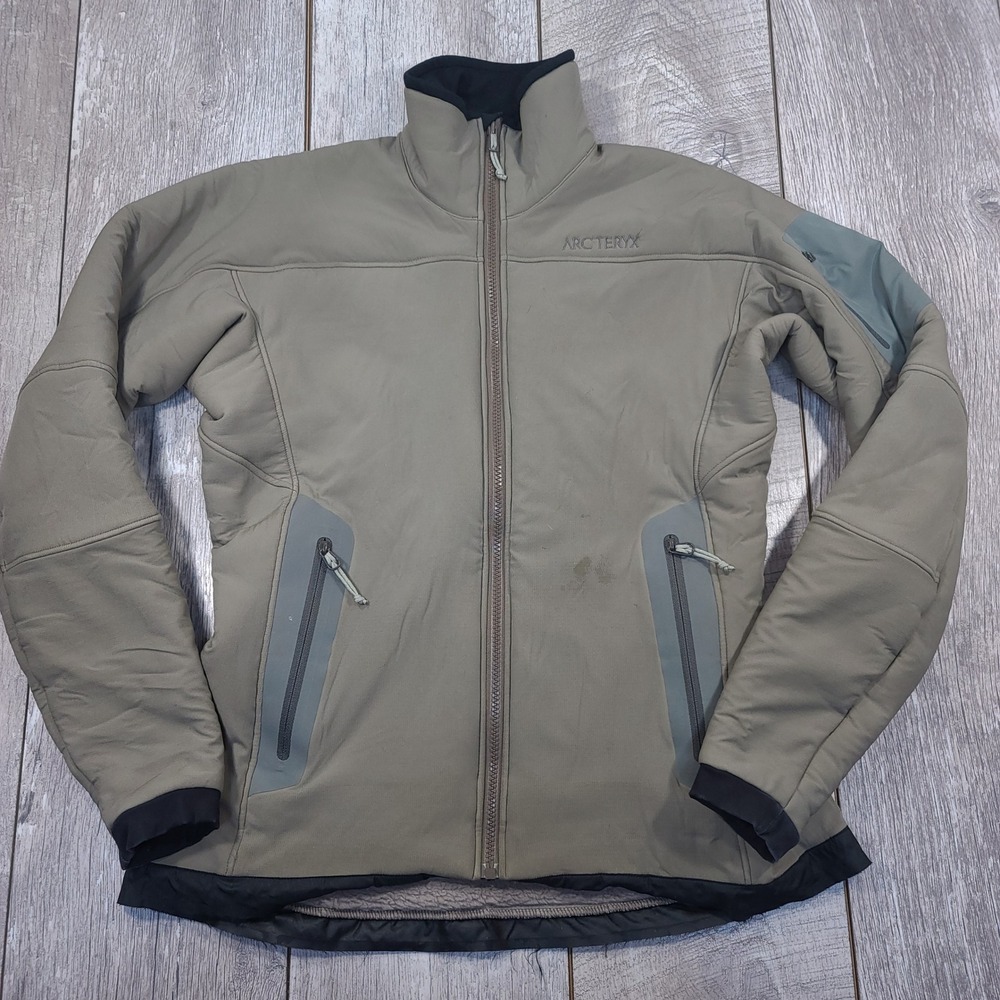 Arc'teryx Softshell Jacket Women Size M Green Fleece Lined Full Zip Outdoor